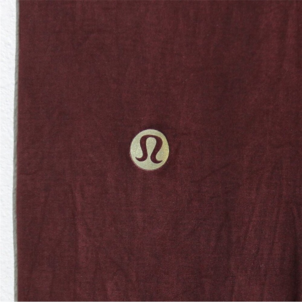Lululemon Principal Dancer Jumpsuit *31" Midnight Maroon Cupro Sleeveless Sz 12 - Picture 13 of 13